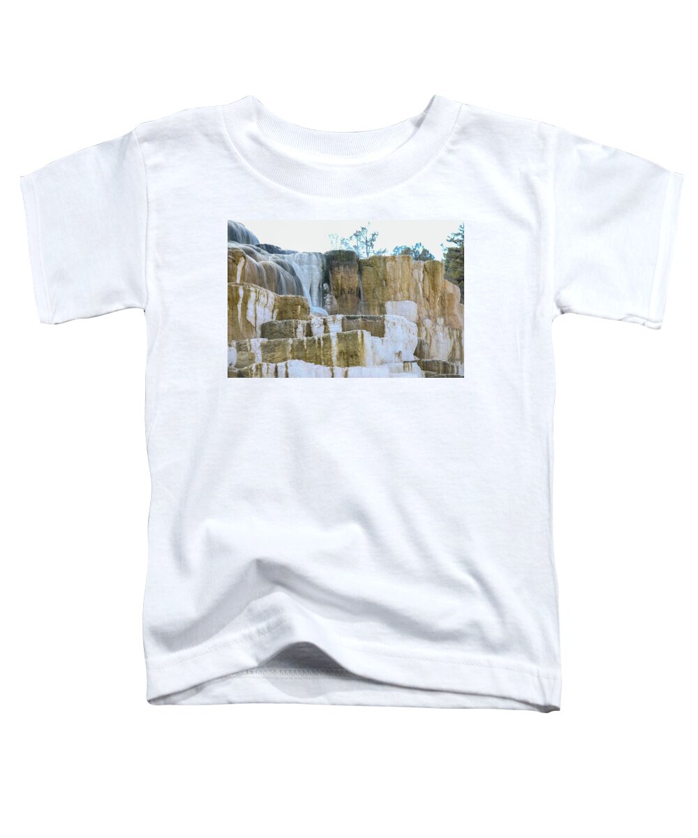 Yellowstone Toddler T-Shirt featuring the photograph Hot springs beauty by Jeff Swan