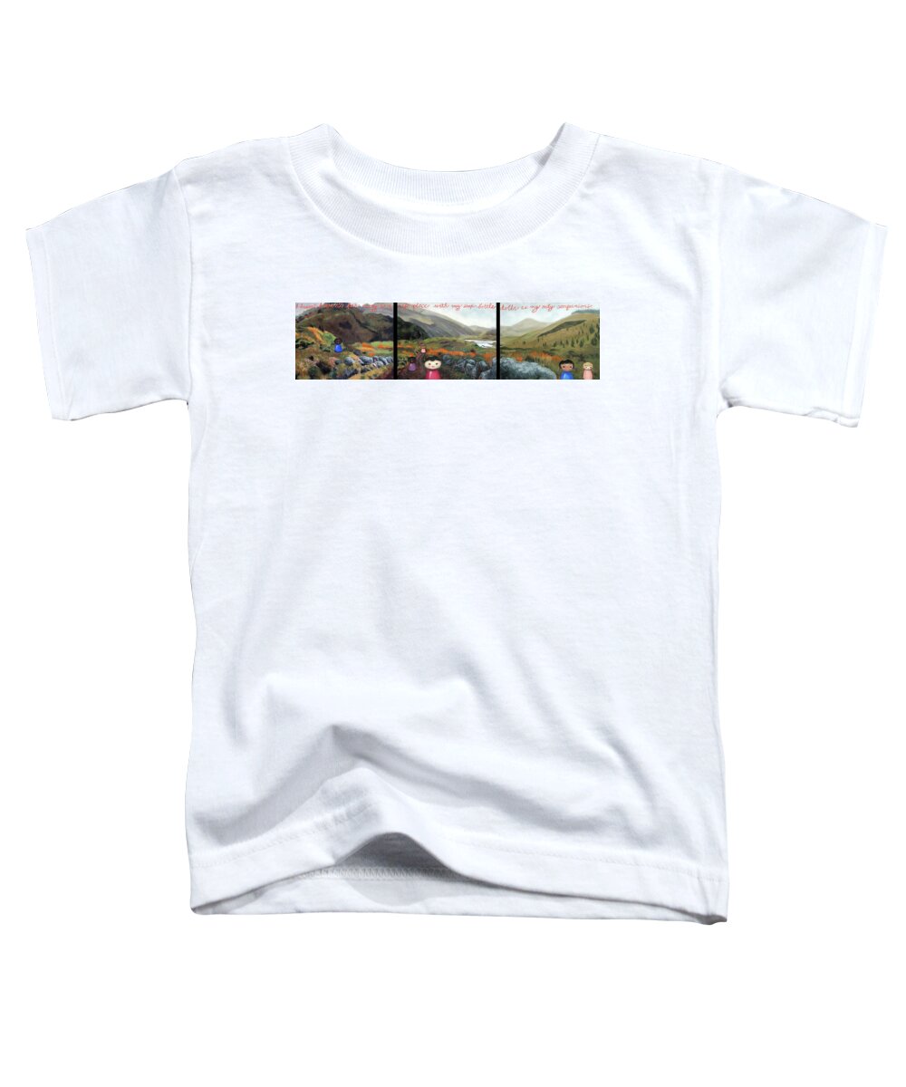 Dolls Toddler T-Shirt featuring the painting I Dreamt I Went Far Away by Pauline Lim