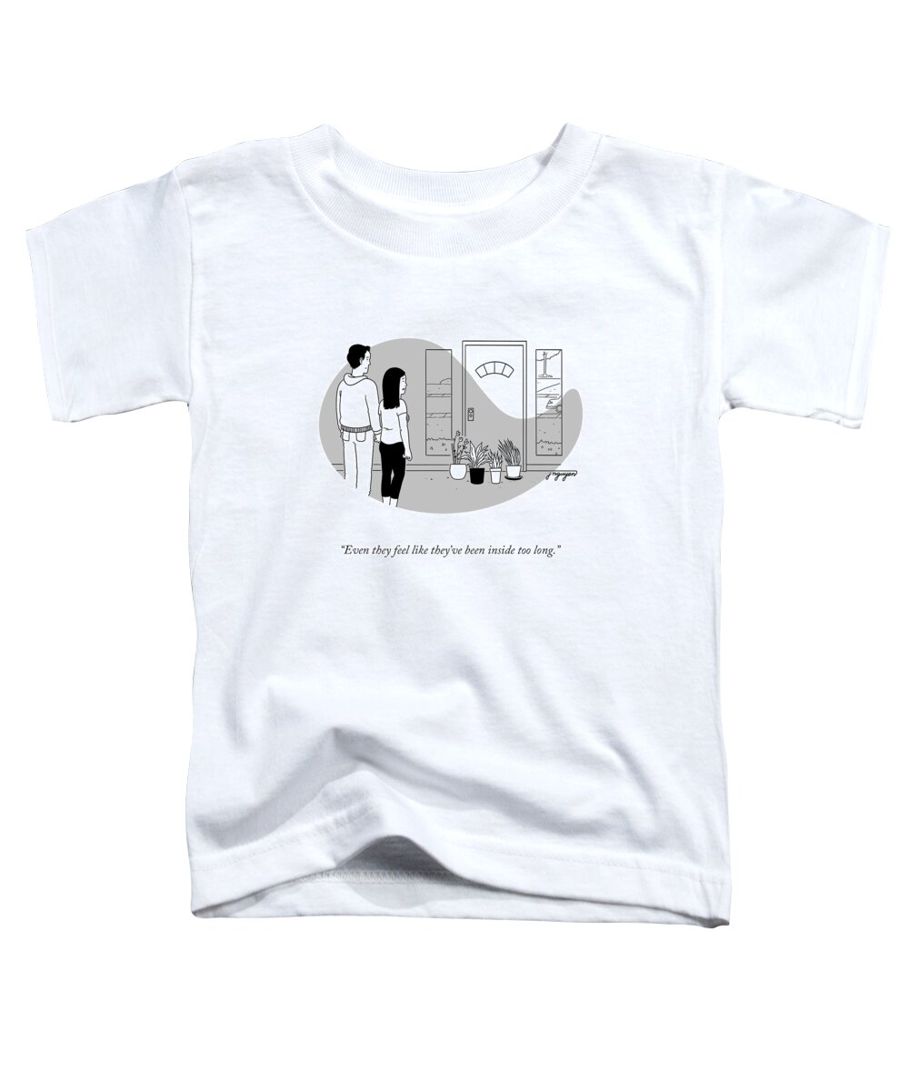 Even They Feel Like They've Been Inside Too Long. Toddler T-Shirt featuring the drawing Inside Too Long by Jeremy Nguyen