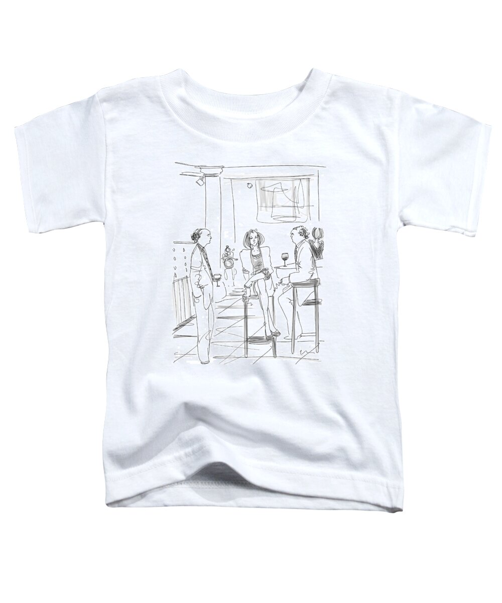 Puts And Calls Toddler T-Shirt featuring the drawing It's A Full Life by Richard Cline
