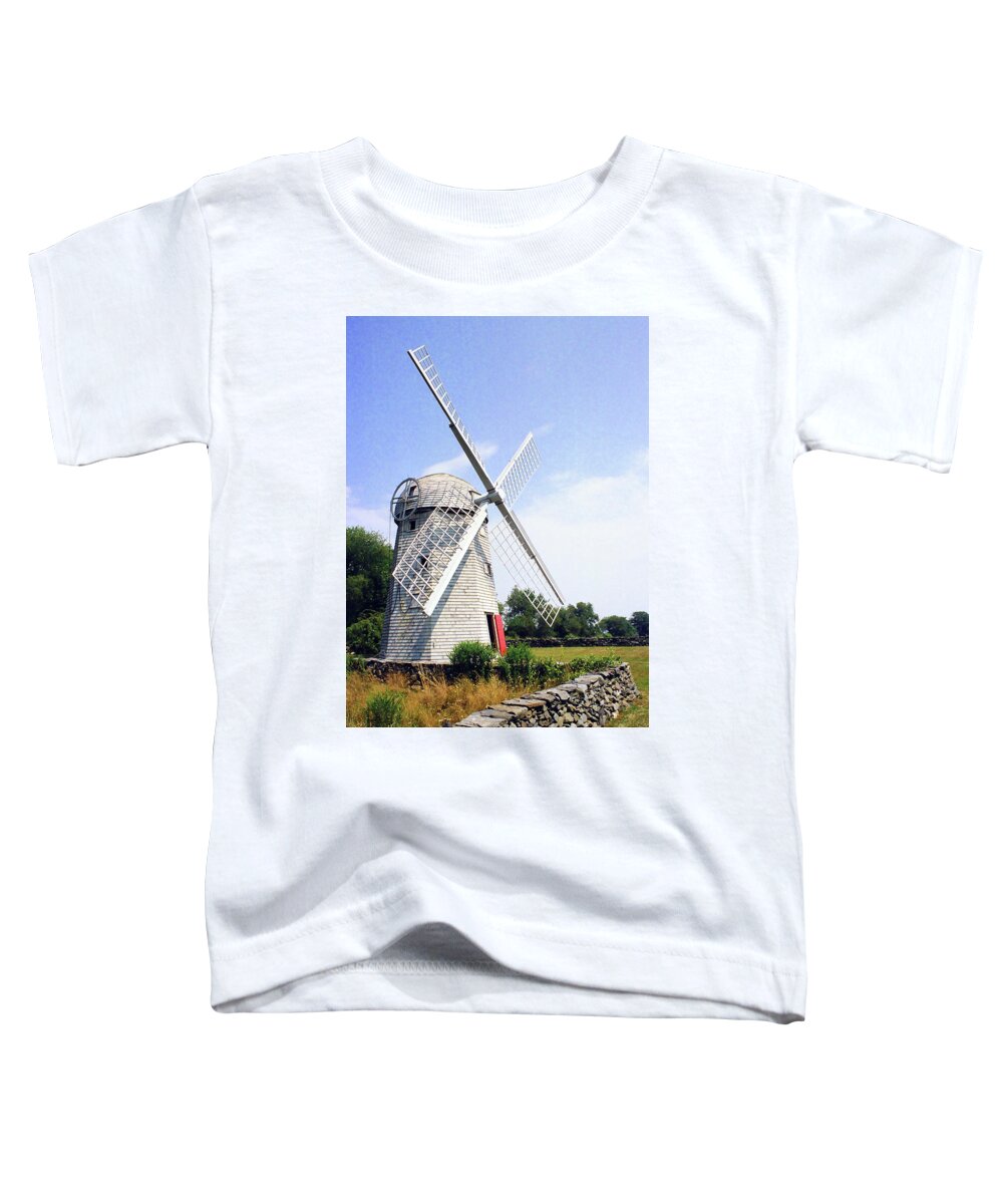 Building Toddler T-Shirt featuring the photograph Jamestown Windmill by Jim Feldman
