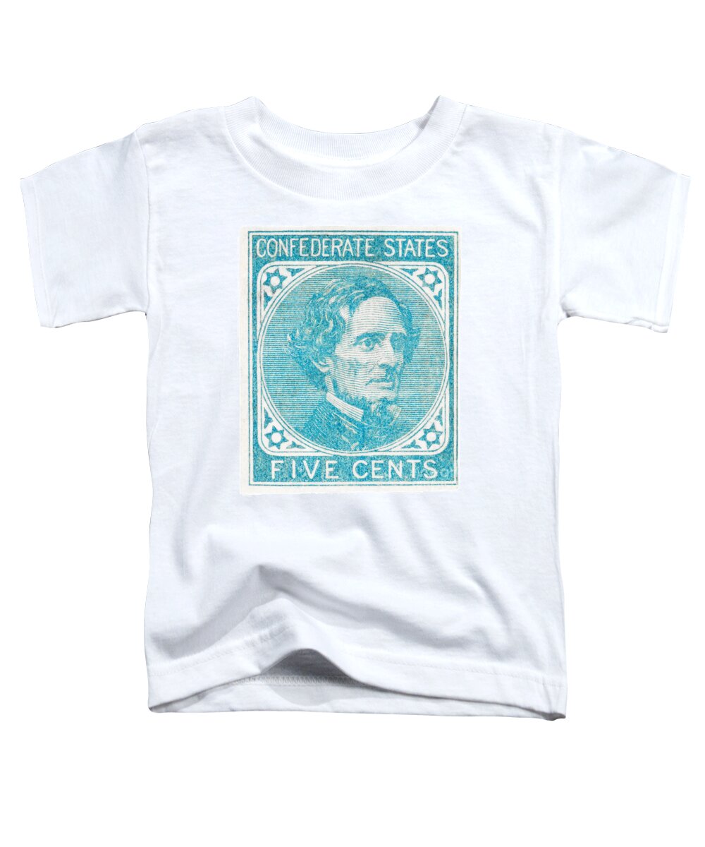History Toddler T-Shirt featuring the photograph Jefferson Davis, Confederate Postage Stamp by Science Source