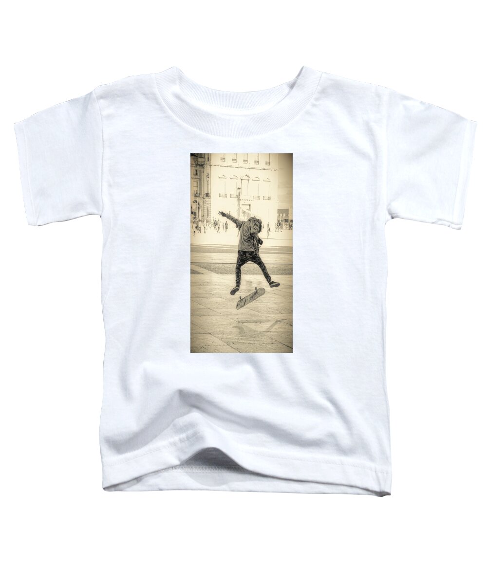 Jump Toddler T-Shirt featuring the photograph Joni by Micah Offman