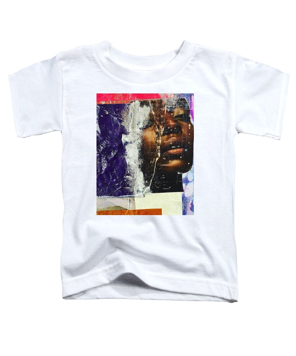  Toddler T-Shirt featuring the mixed media Just take a look around by Shemika Bussey