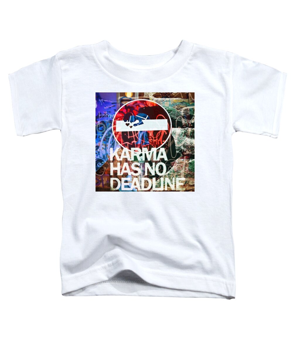 Collage Toddler T-Shirt featuring the digital art Karma by Tanja Leuenberger