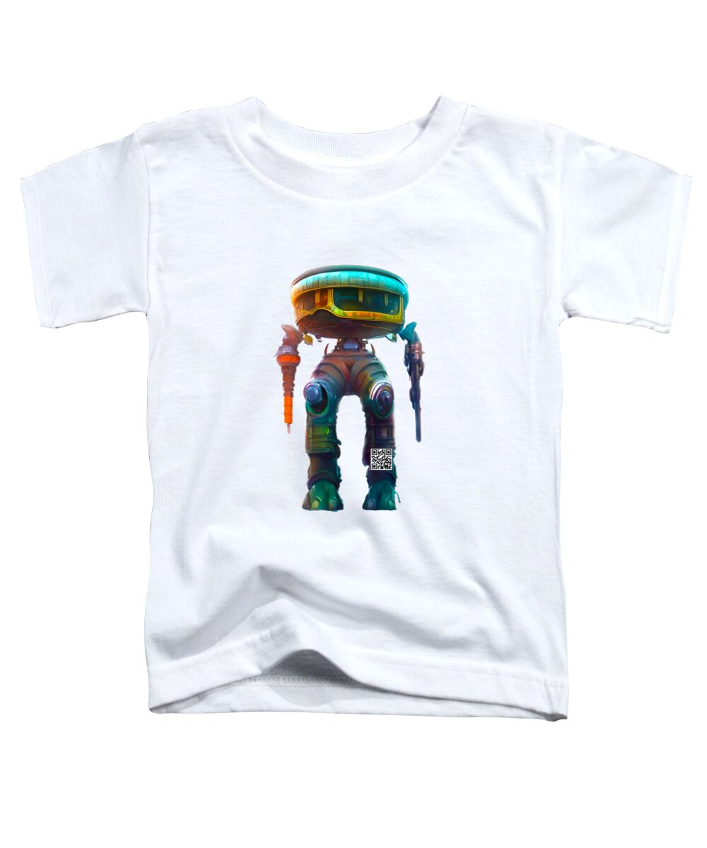 Action Figures Toddler T-Shirt featuring the digital art Kazak by Rafael Salazar