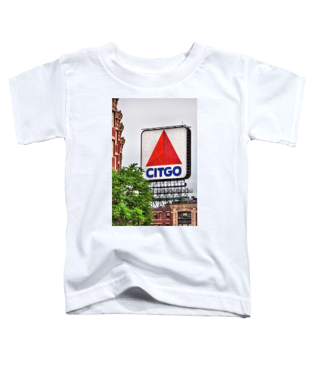 Boston Toddler T-Shirt featuring the photograph Kenmore Square and the CITGO Sign by Joann Vitali