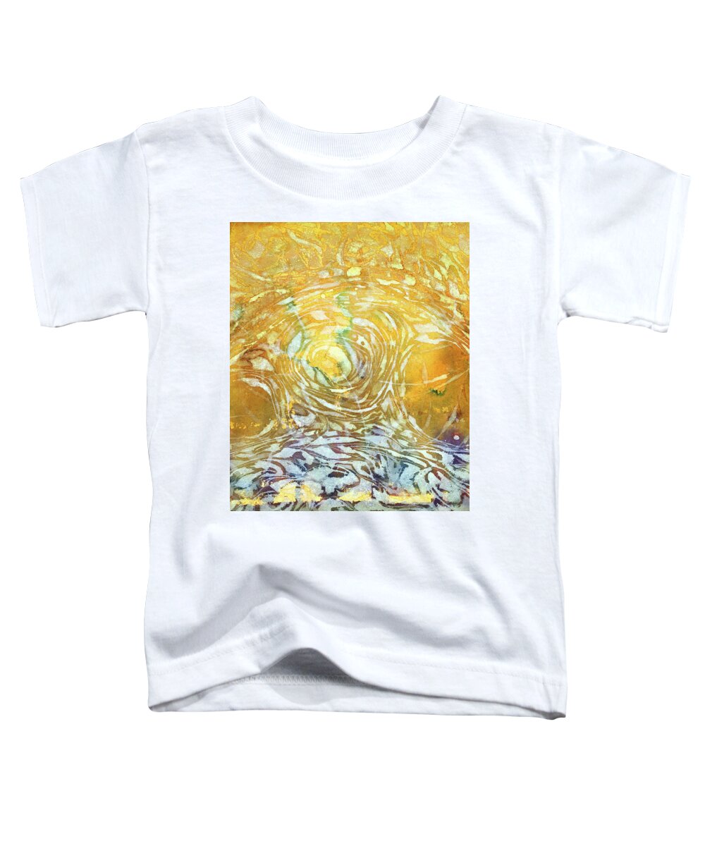 Watercolour Toddler T-Shirt featuring the painting Light the Dark by Petra Rau