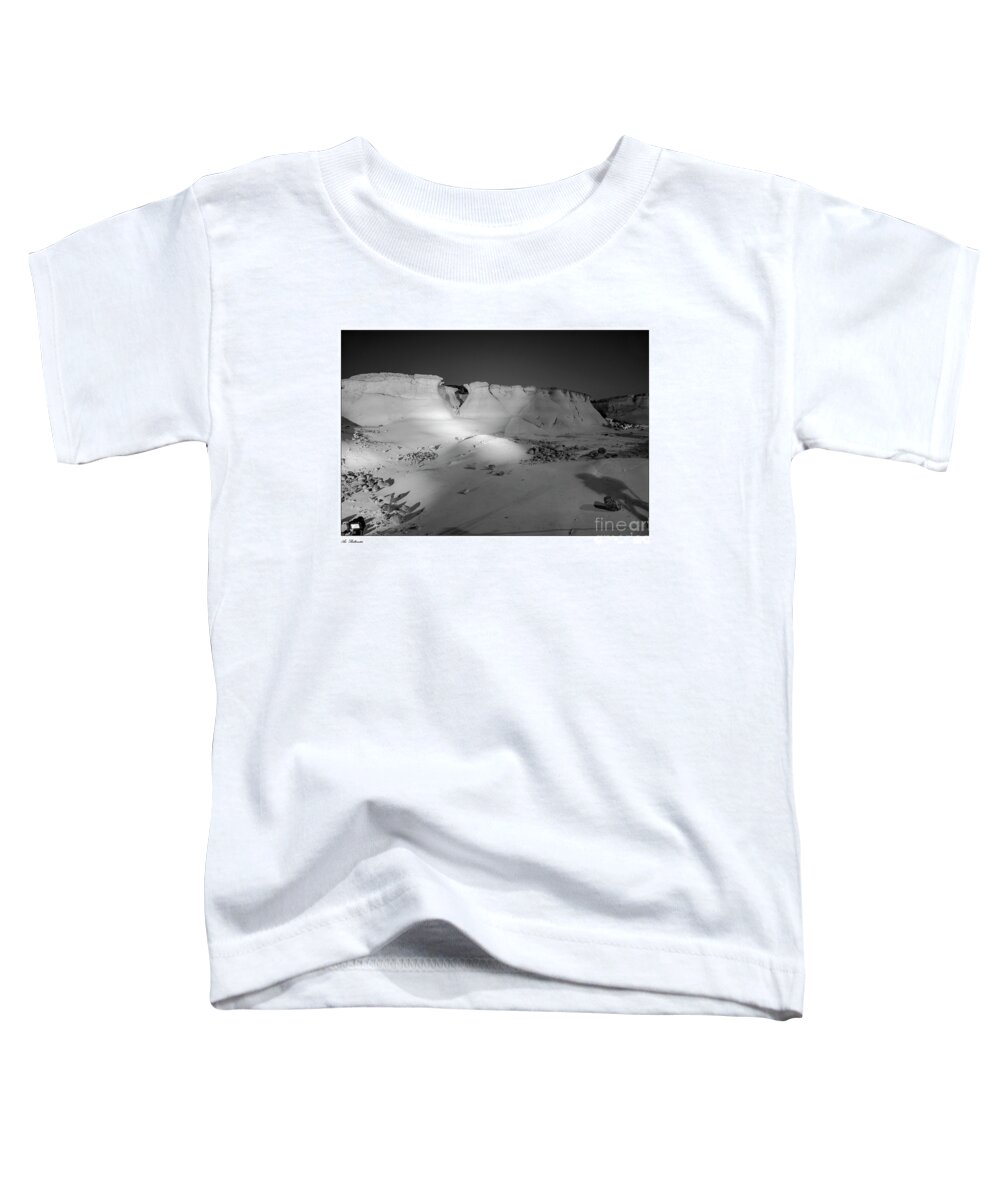 Night Toddler T-Shirt featuring the photograph Like walking on the bright side of the moon by Arik Baltinester