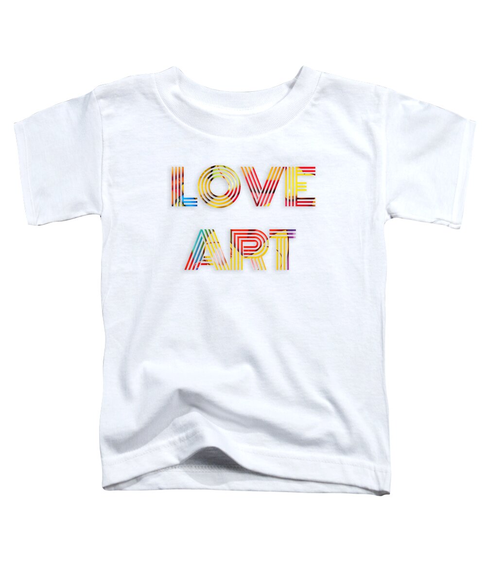 Modern Toddler T-Shirt featuring the digital art Love Art by Rafael Salazar