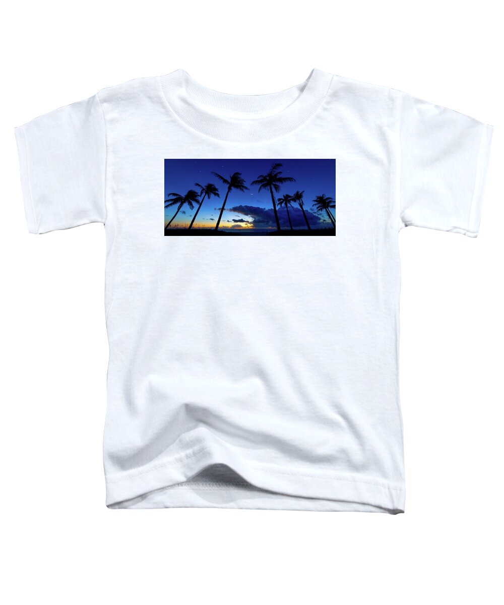 Sunrise Toddler T-Shirt featuring the photograph Magic Hour at the Beach by Mark Andrew Thomas