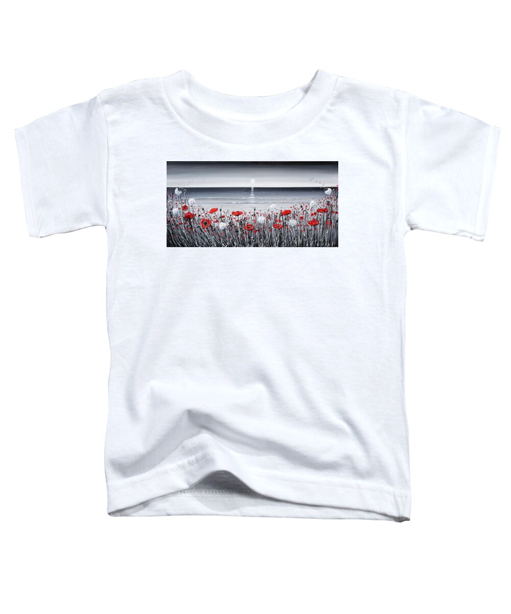 Redpoppies Toddler T-Shirt featuring the painting Make a wish by Amanda Dagg