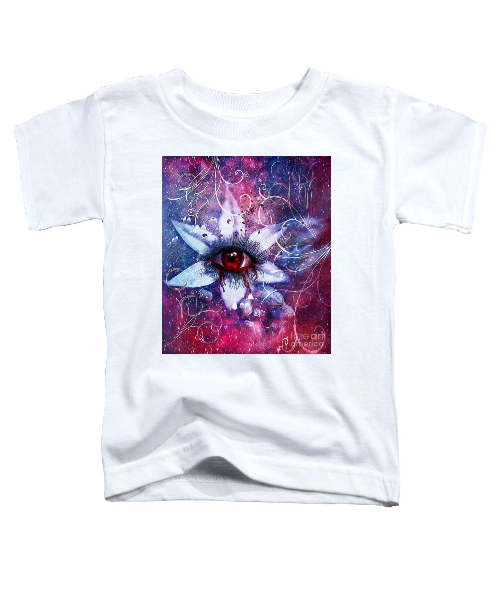 Making Peace With The Soul Toddler T-Shirt featuring the mixed media Making Peace with the Soul by Laurie's Intuitive