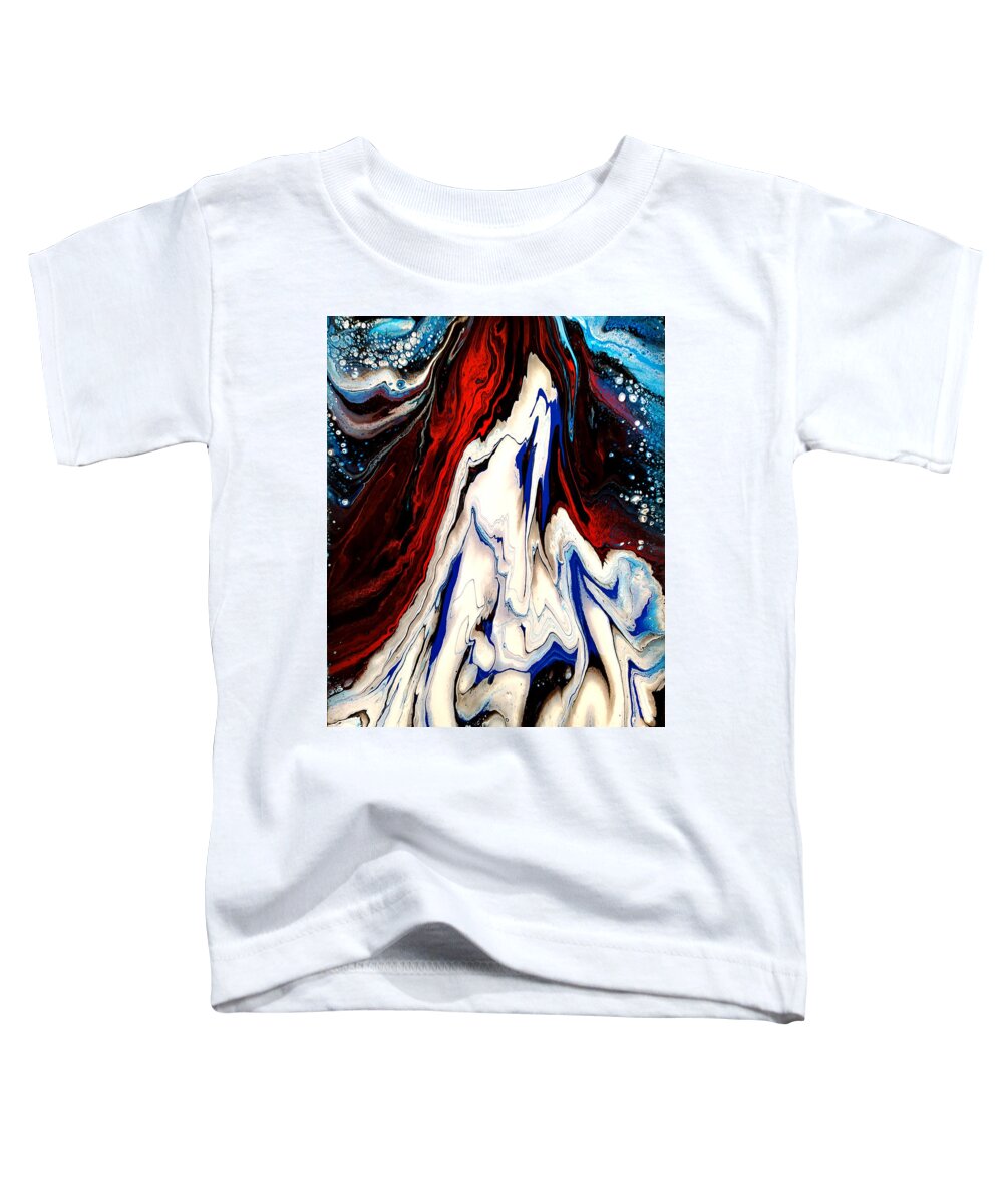  Toddler T-Shirt featuring the painting Melt Down by Rein Nomm