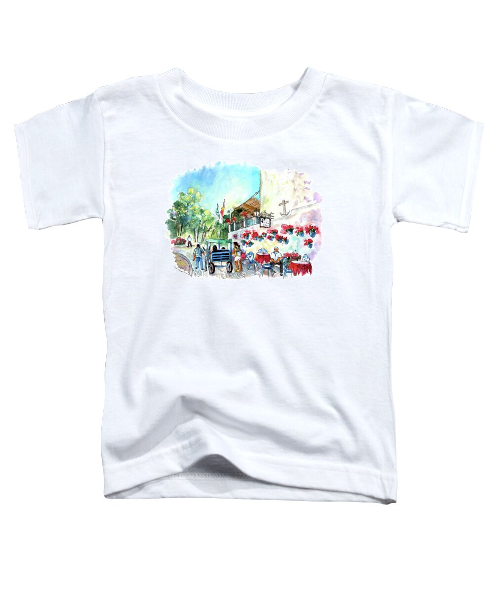 Travel Toddler T-Shirt featuring the painting Mijas 10 by Miki De Goodaboom
