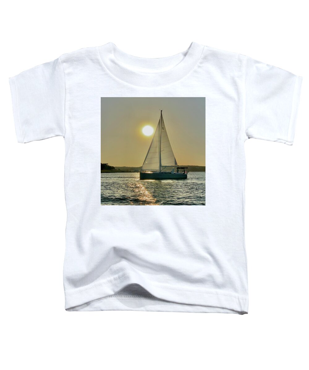 Sunset Toddler T-Shirt featuring the photograph Moana Sunset by Kelly Smith