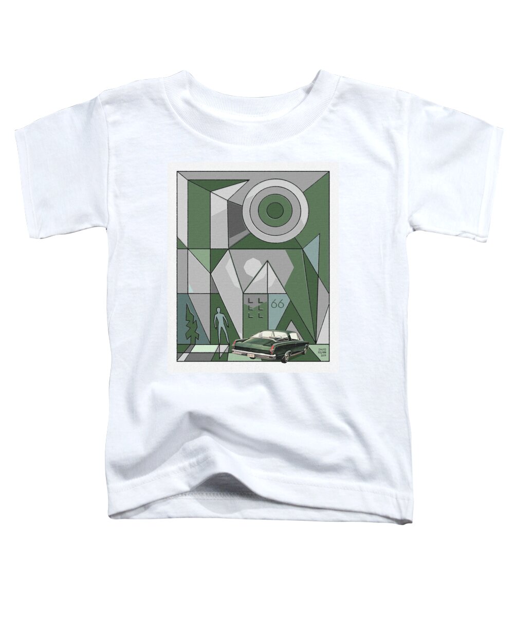 Model Years Toddler T-Shirt featuring the digital art Model Years / 66 by David Squibb