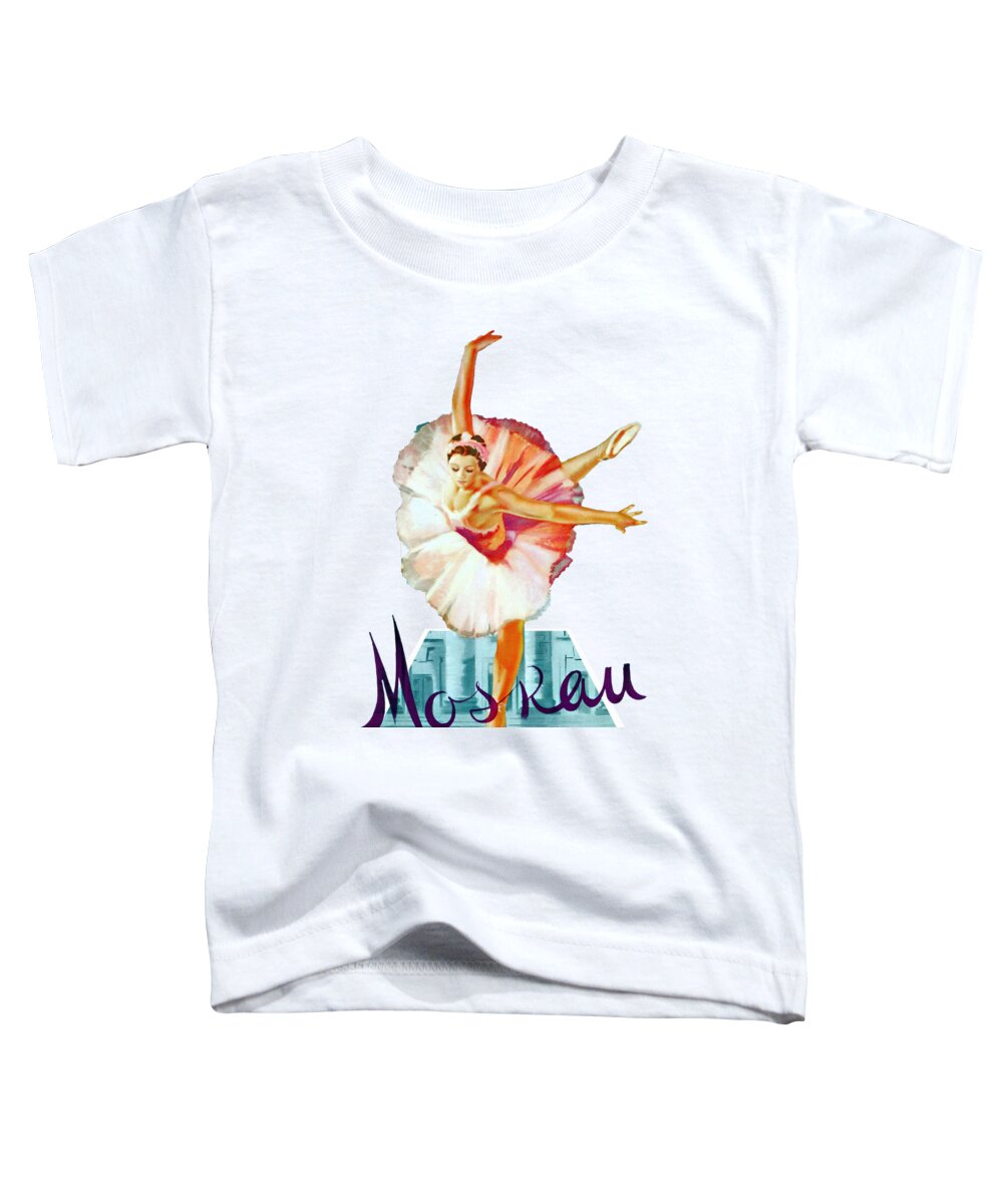 Ballet Toddler T-Shirt featuring the mixed media ''Mosreu'', - 3d movie poster by Movie World Posters