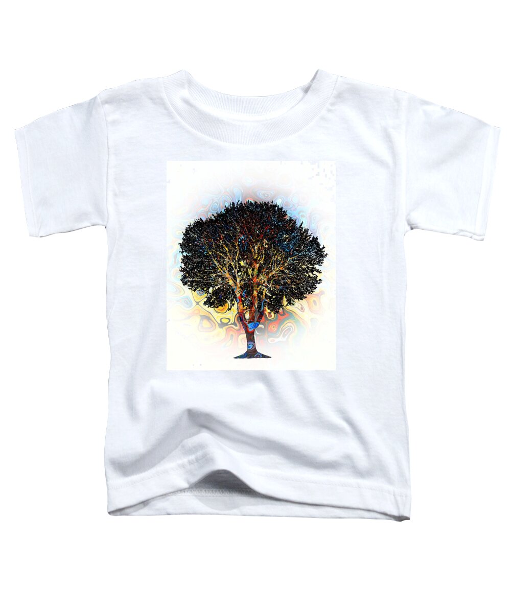 Tree Toddler T-Shirt featuring the digital art Multicolor Tree Design 198 by Lucie Dumas