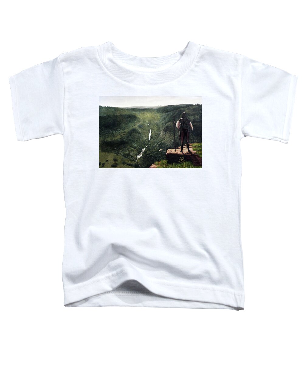 African Art Toddler T-Shirt featuring the painting My Kingdom by Ronnie Moyo