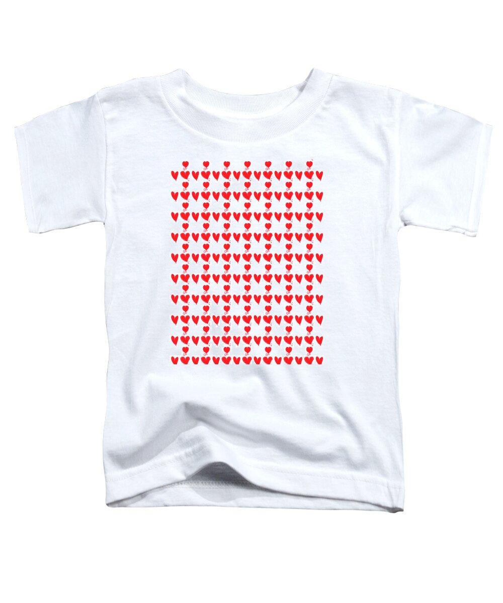 Heart Toddler T-Shirt featuring the digital art Myriad Hearts by Moira Law