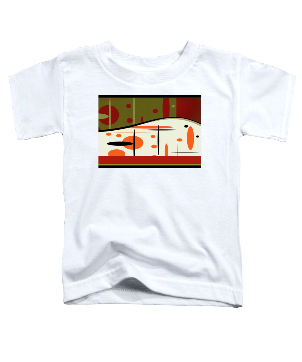 Geometric Toddler T-Shirt featuring the digital art New Horizons by Christina Wedberg