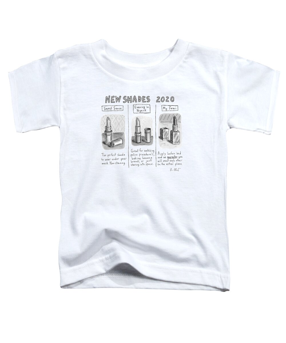 Captionless Toddler T-Shirt featuring the drawing New Shades 2020 by Roz Chast