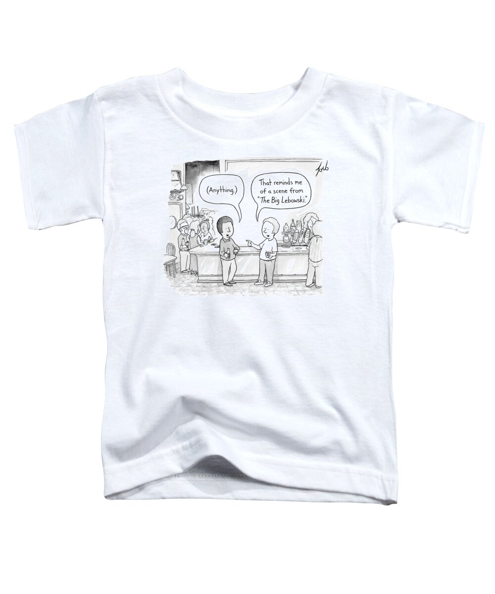 Captionless Toddler T-Shirt featuring the drawing New Yorker December 2, 2013 by Tom Toro