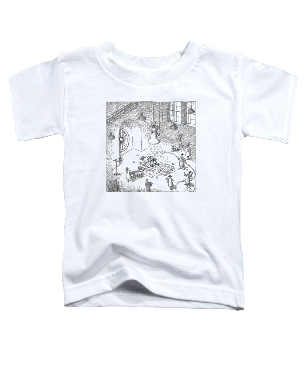 A24751 Toddler T-Shirt featuring the drawing New Yorker December 27, 2021 by John O'Brien