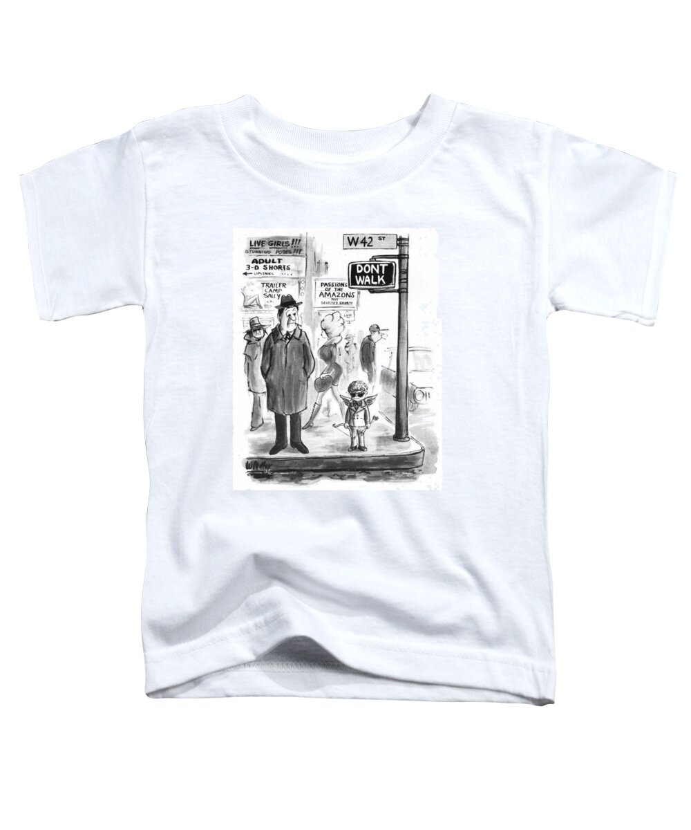 Captionless Toddler T-Shirt featuring the drawing New Yorker March 4, 1974 by Warren Miller