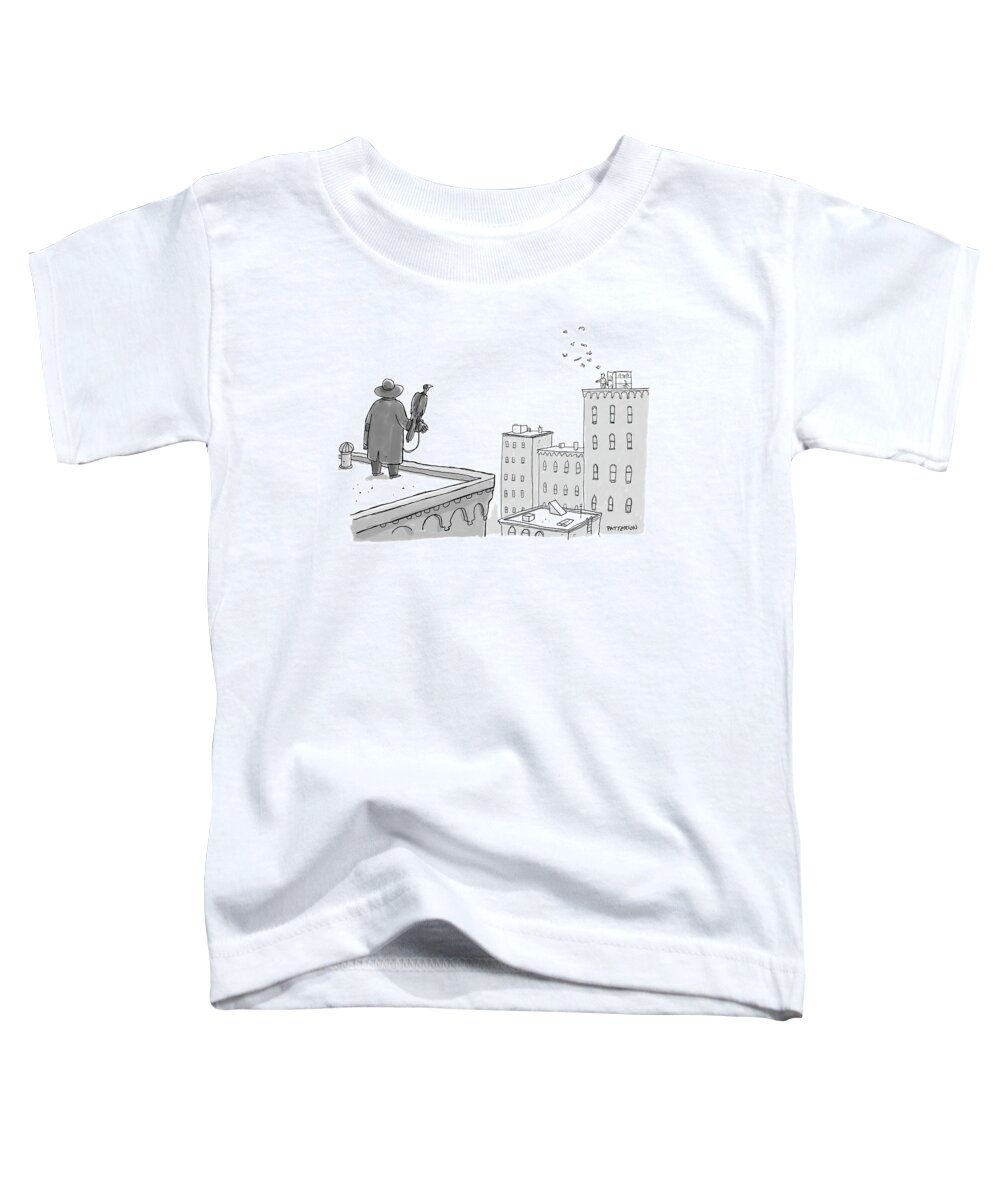 Captionless Toddler T-Shirt featuring the drawing New Yorker November 22, 2021 by Jason Patterson