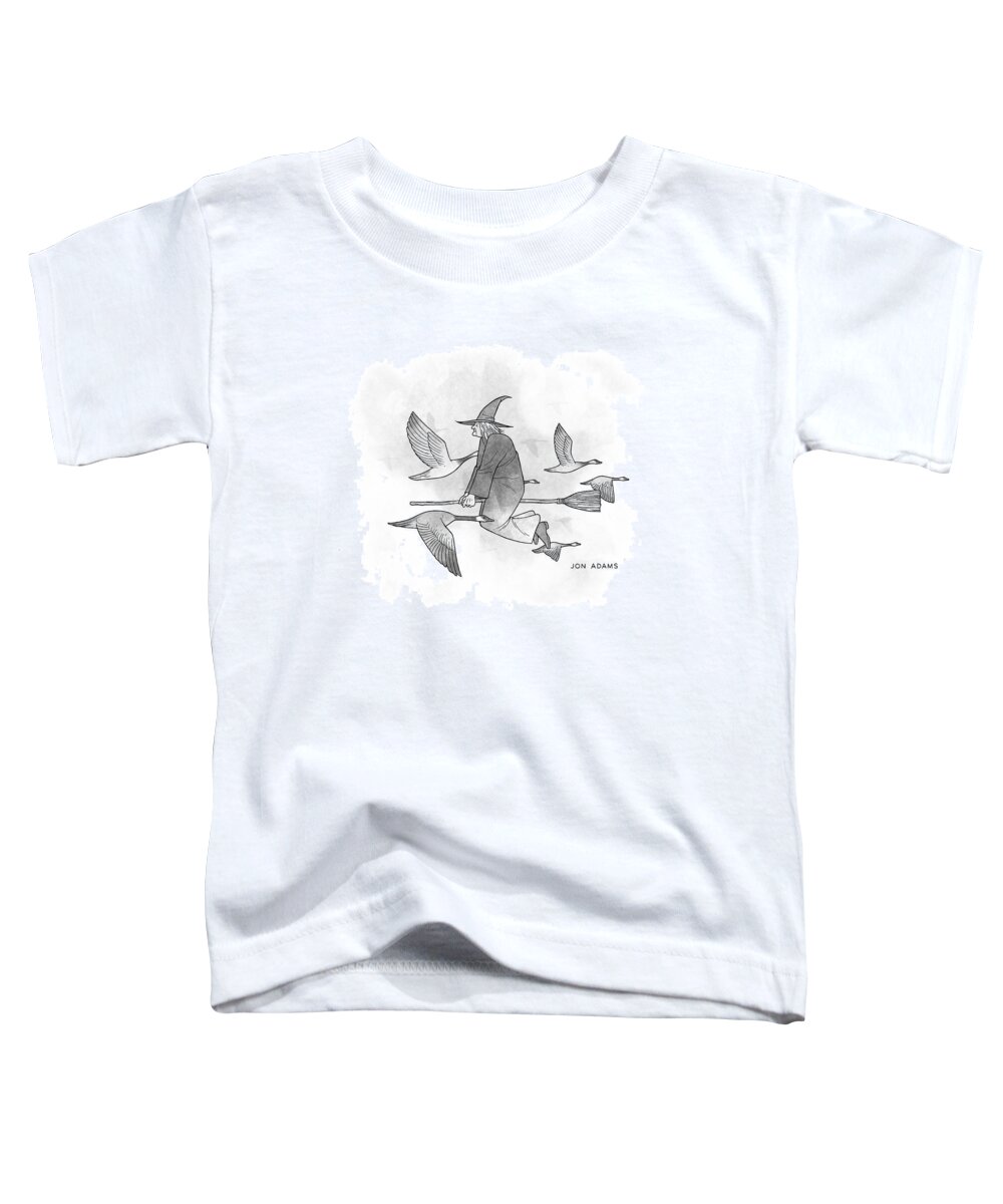 Captionless Toddler T-Shirt featuring the drawing New Yorker October 1, 2021 by Jon Adams