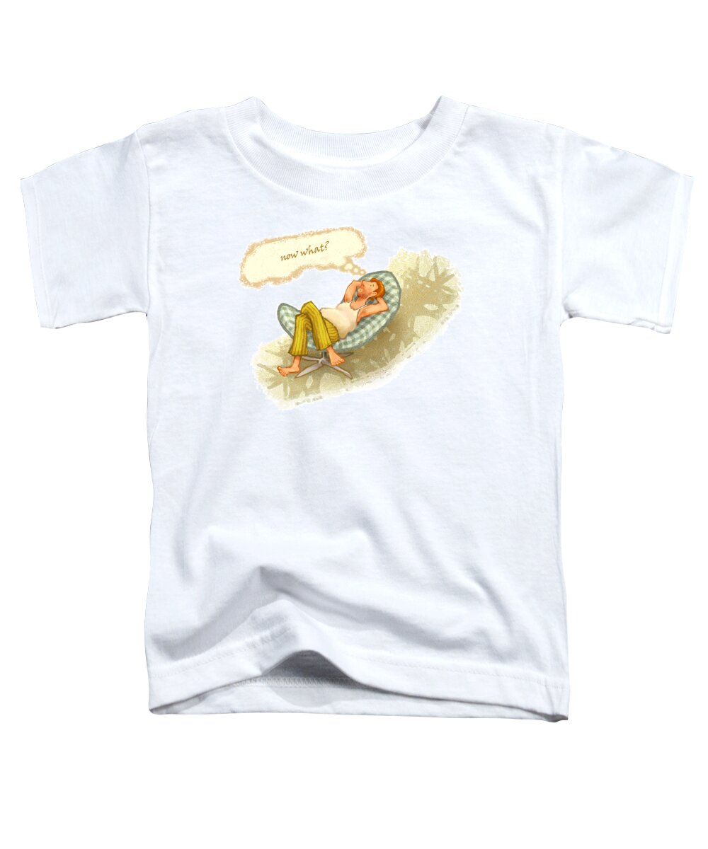 Now What Toddler T-Shirt featuring the digital art Now What? by Hone Williams