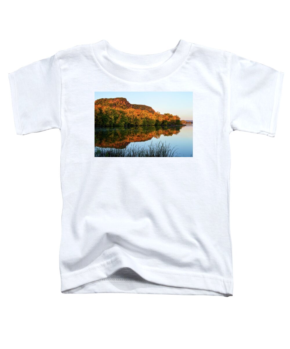 Bluffs Toddler T-Shirt featuring the photograph October Bluffs by Susie Loechler
