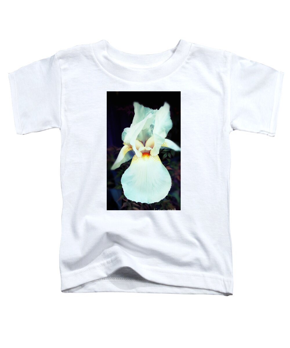 Iris Toddler T-Shirt featuring the photograph Old Memories Treasured and The New Embraced by Janie Johnson