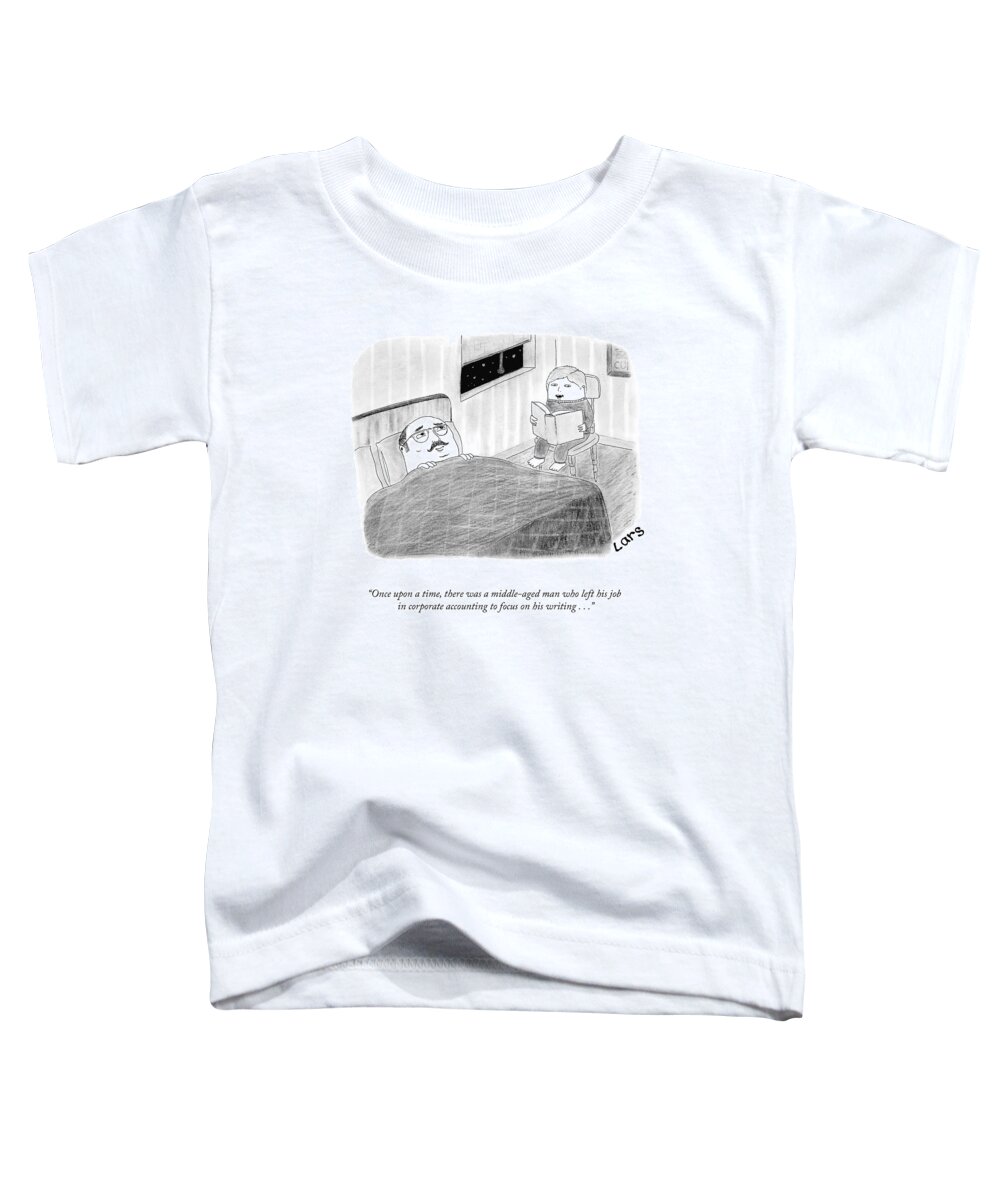 Once Upon A Time Toddler T-Shirt featuring the drawing Once Upon A Time by Lars Kenseth