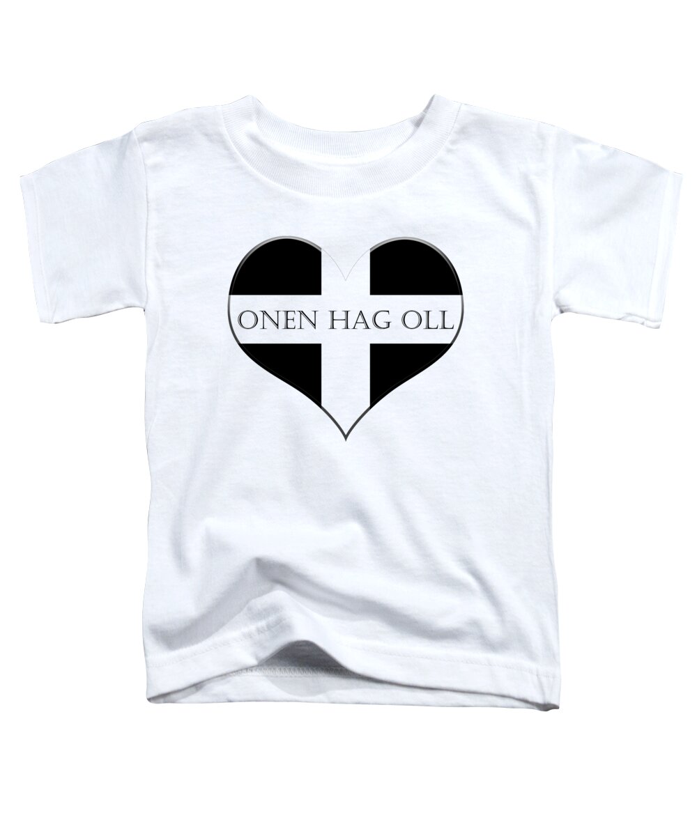 Heart Toddler T-Shirt featuring the digital art Onen Hag Oll Heart by Terri Waters