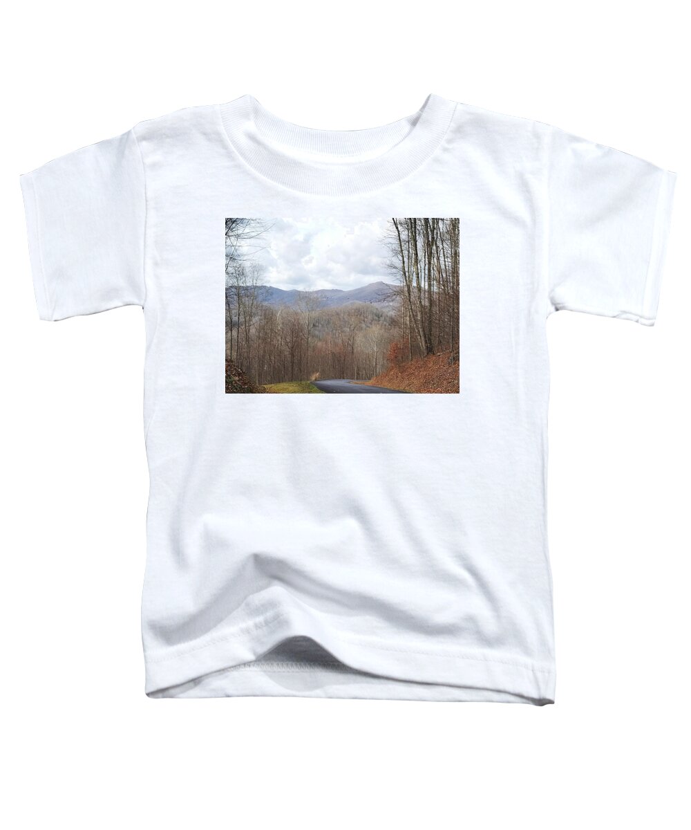  Toddler T-Shirt featuring the photograph Pathway in the Mountains #2 by SarahJo Hawes