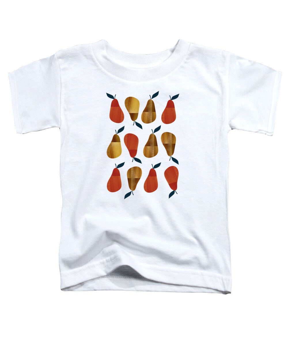 Pear Toddler T-Shirt featuring the digital art Pears by Johanna Virtanen