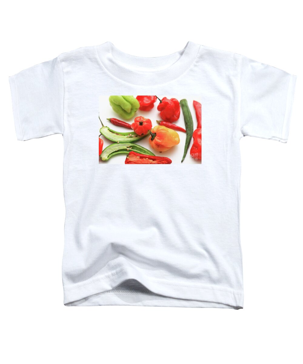 Food Peppers Toddler T-Shirt featuring the photograph Pepper Mix by Baggieoldboy