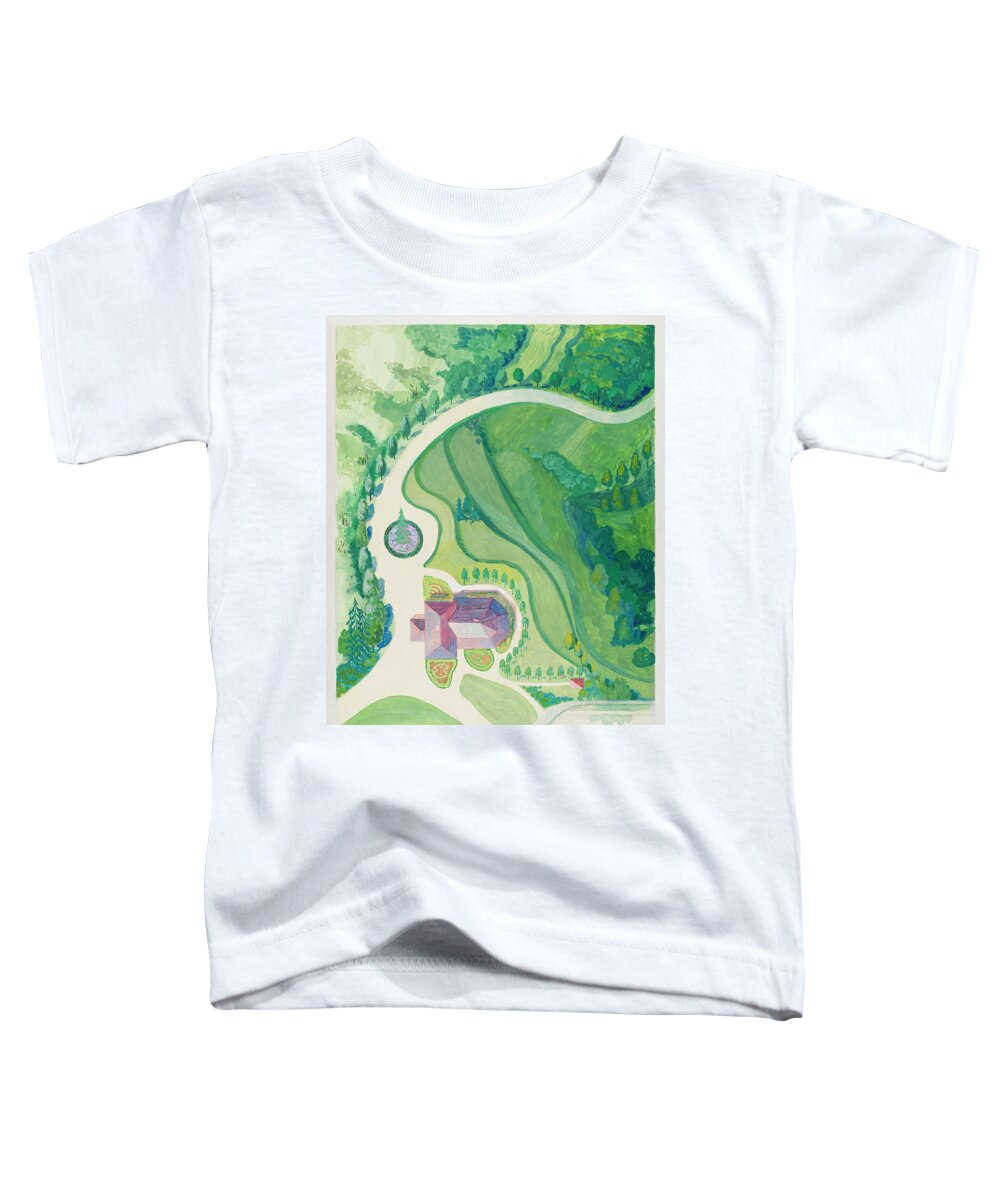 Antique Toddler T-Shirt featuring the painting Peter K. Knapp Estate by MotionAge Designs