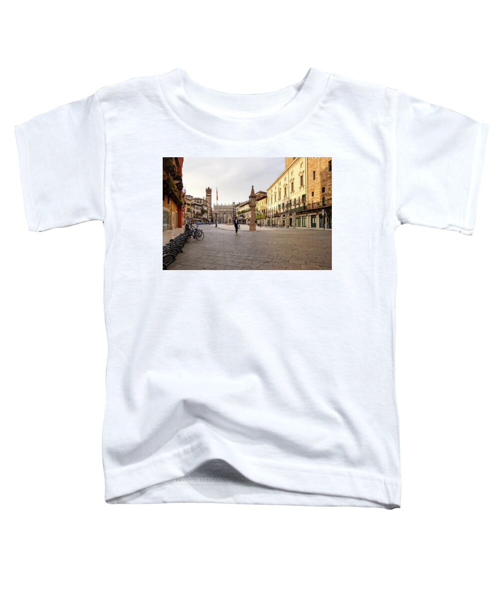 Italy Toddler T-Shirt featuring the photograph Piazza Erbe, Verona, Italy #4 by Alberto Zanoni