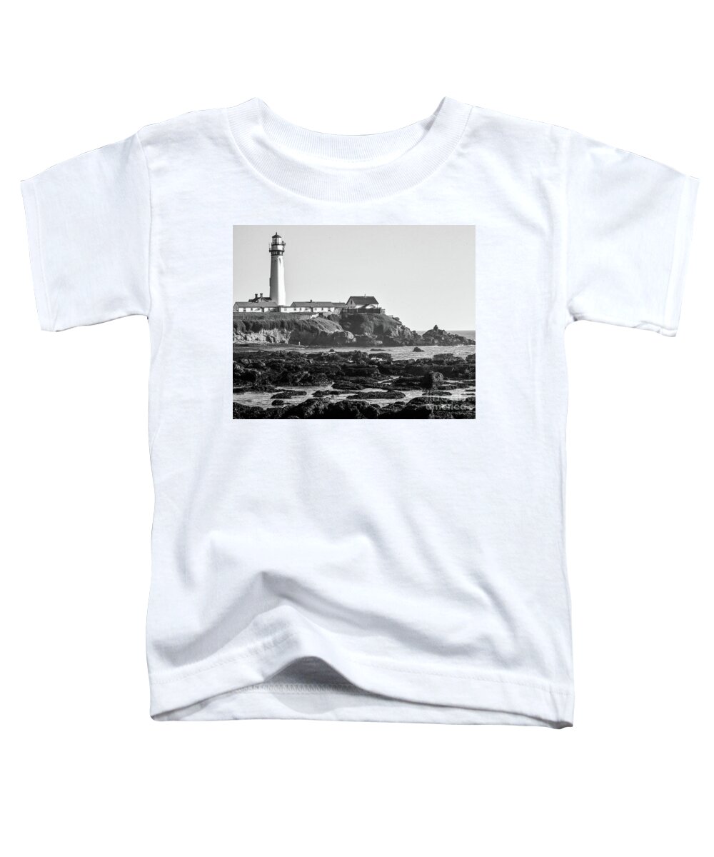 Lighthouse Toddler T-Shirt featuring the photograph Pigeon Point Lighthouse by Kimberly Blom-Roemer