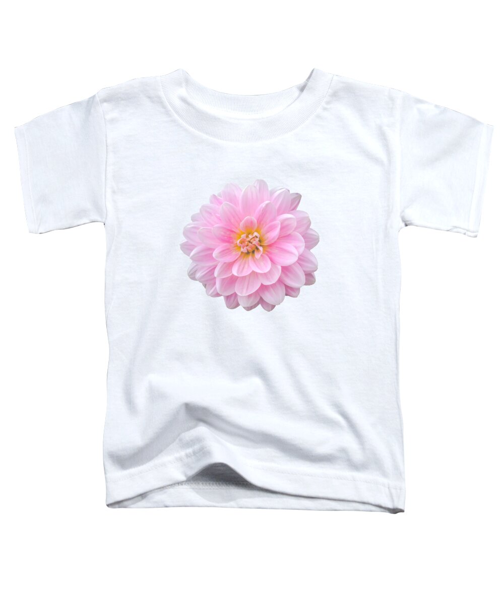 Anniversary Toddler T-Shirt featuring the photograph Pink Dahlia Flower by Mr Doomits