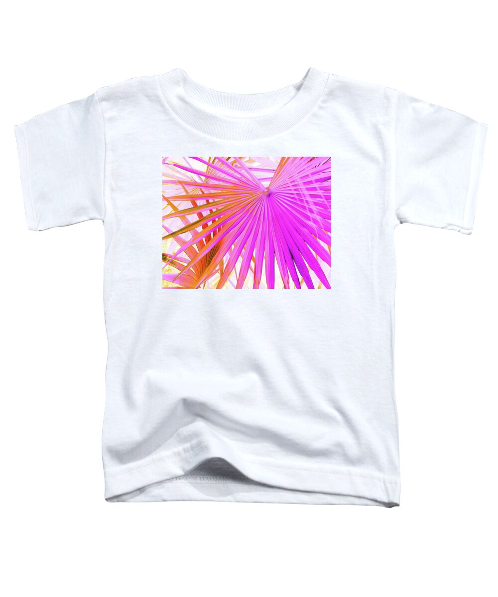 Trees Toddler T-Shirt featuring the photograph Pink Orange Palmettos by Missy Joy