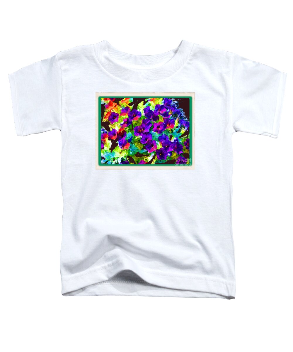  Toddler T-Shirt featuring the photograph Pretty Petunias by Shirley Moravec
