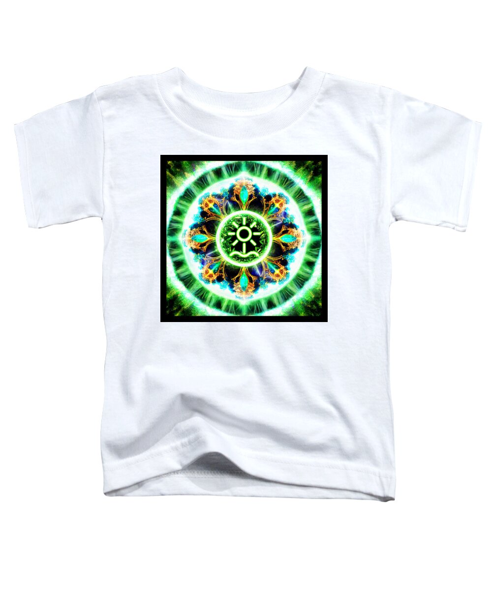 Sigil Toddler T-Shirt featuring the digital art Primordial element of Earth by Shawn Dall