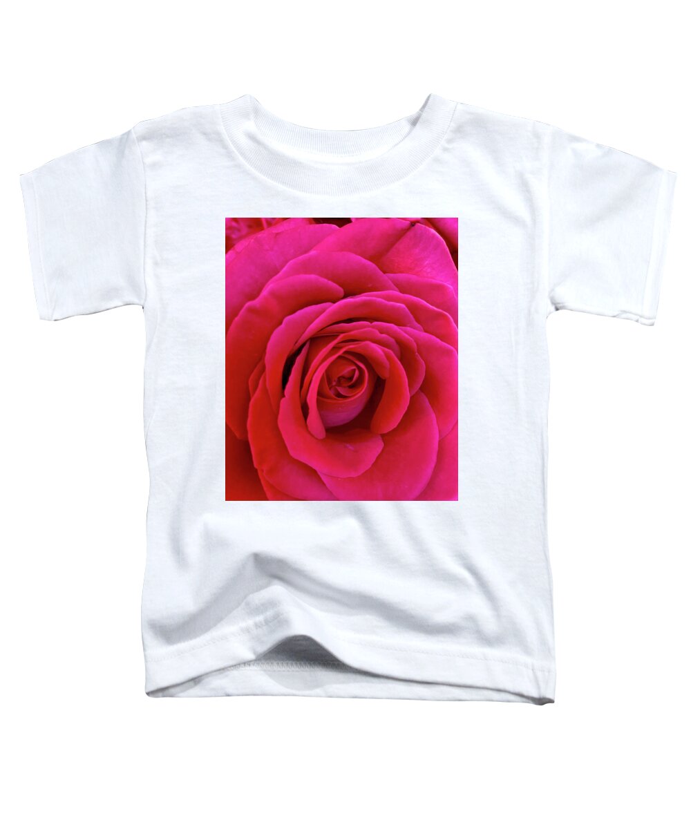 Red Toddler T-Shirt featuring the photograph Red Rose by Rochelle Berman