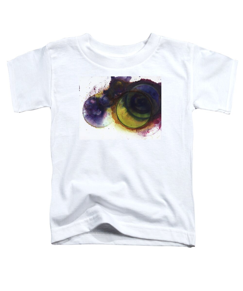 Abstract Toddler T-Shirt featuring the painting Refuse by Christy Sawyer