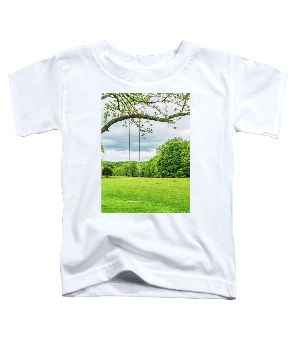 Swing Toddler T-Shirt featuring the photograph Rope Swing by Jennifer White